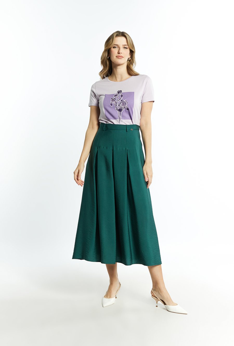 Rozkloszowana sp&oacute;dnica damska