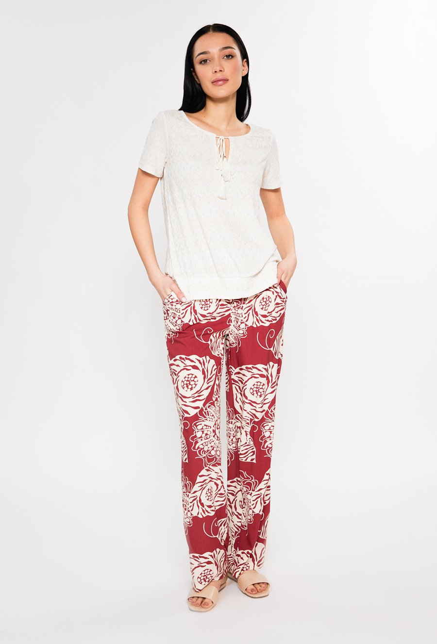 Wzorzysta bluzka damska