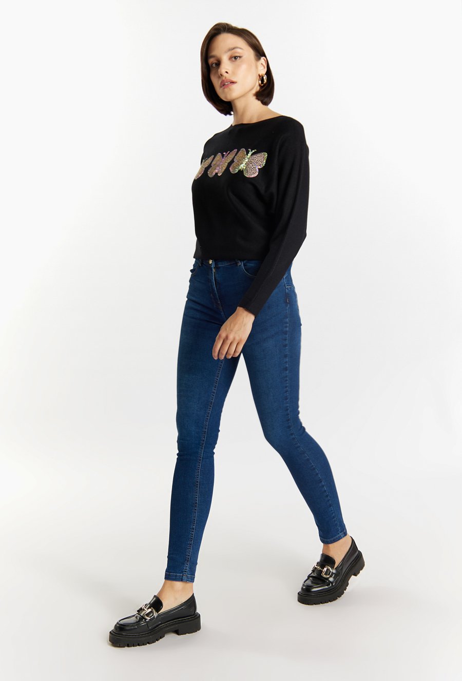 Dopasowane jeansy damskie