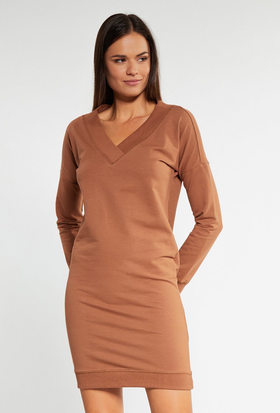 Bawełniana dopasowana sukienka