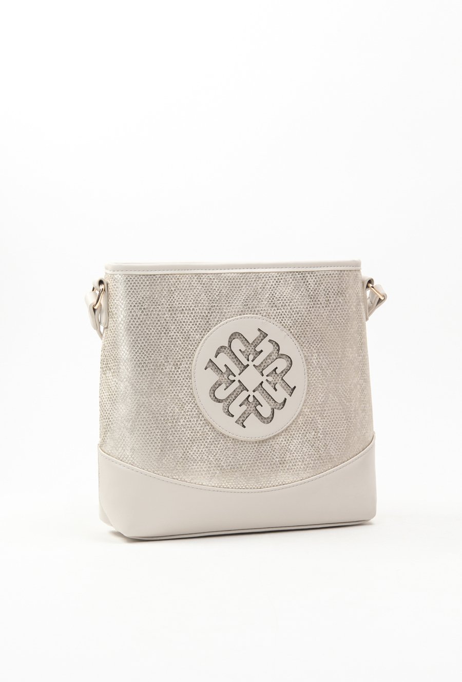 Torba damska z ozdobnym panelem