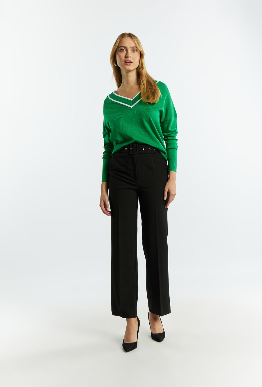 Wiskozowy sweter damski