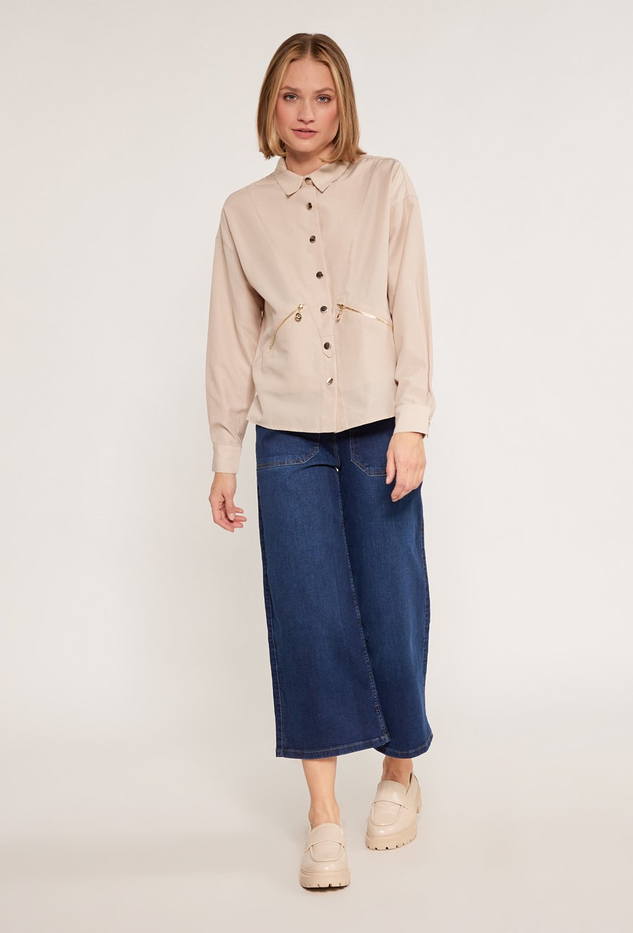 Koszulowa bluzka damska