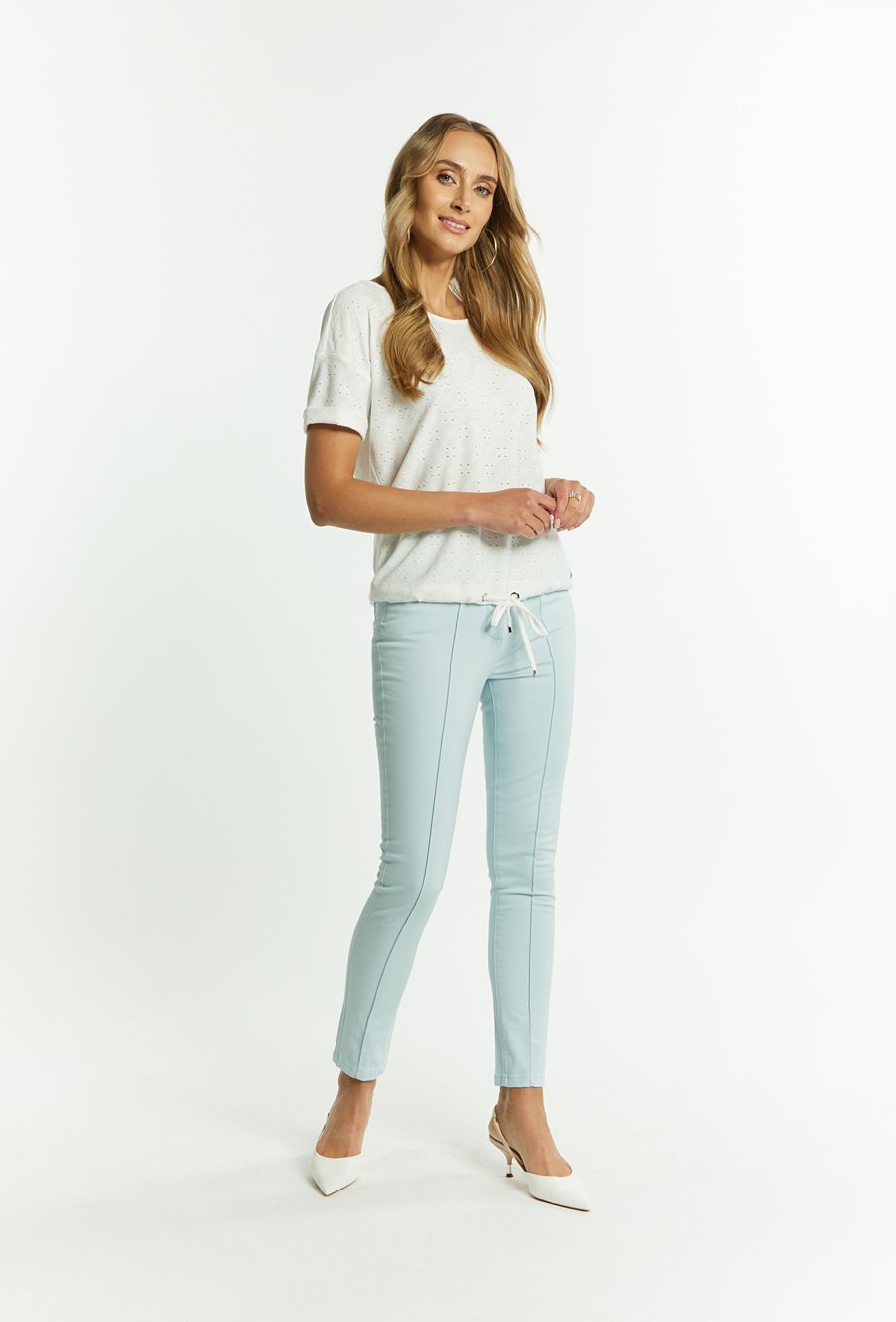 Ażurowa bluzka damska