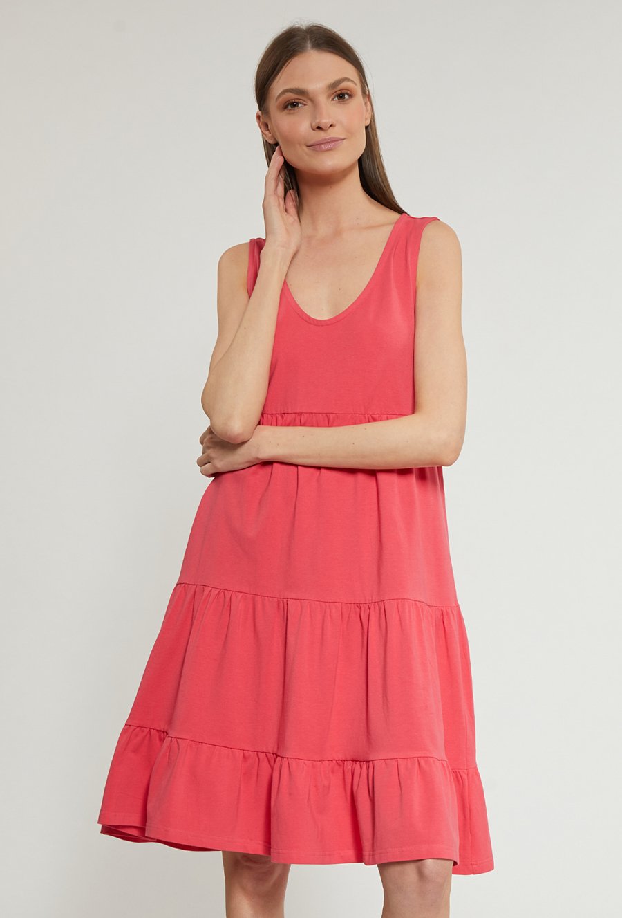 Sukienka damska z bufiastym dołem