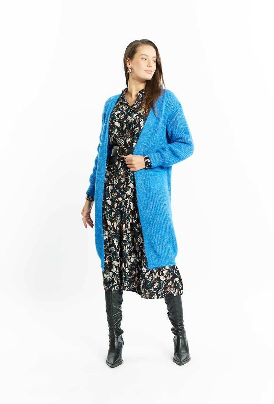 Kardigan damski z kr&oacute;tkim włosiem