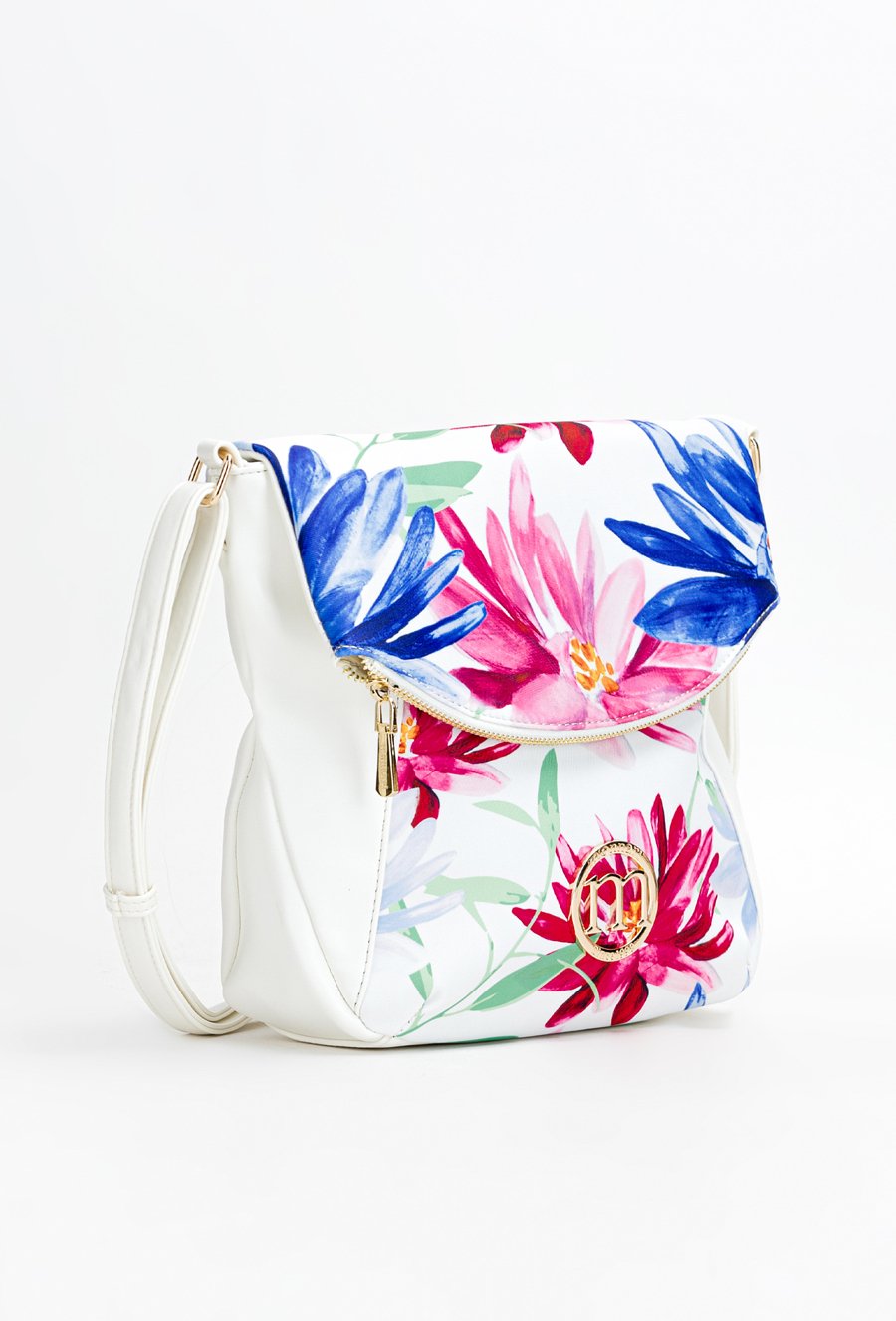 Torba damska z kwiecistym motywem