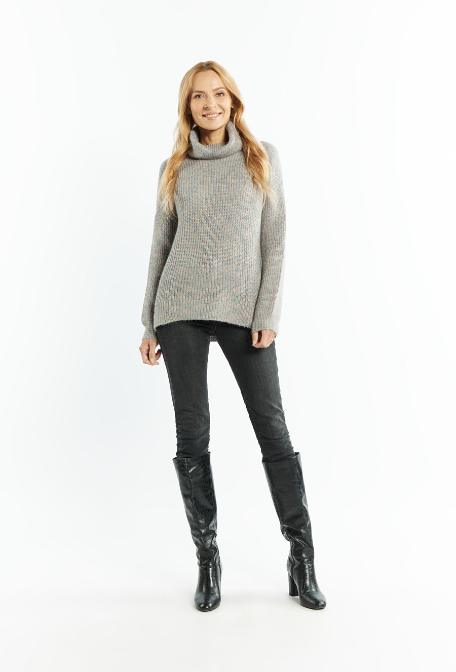 Wiskozowy golf damski