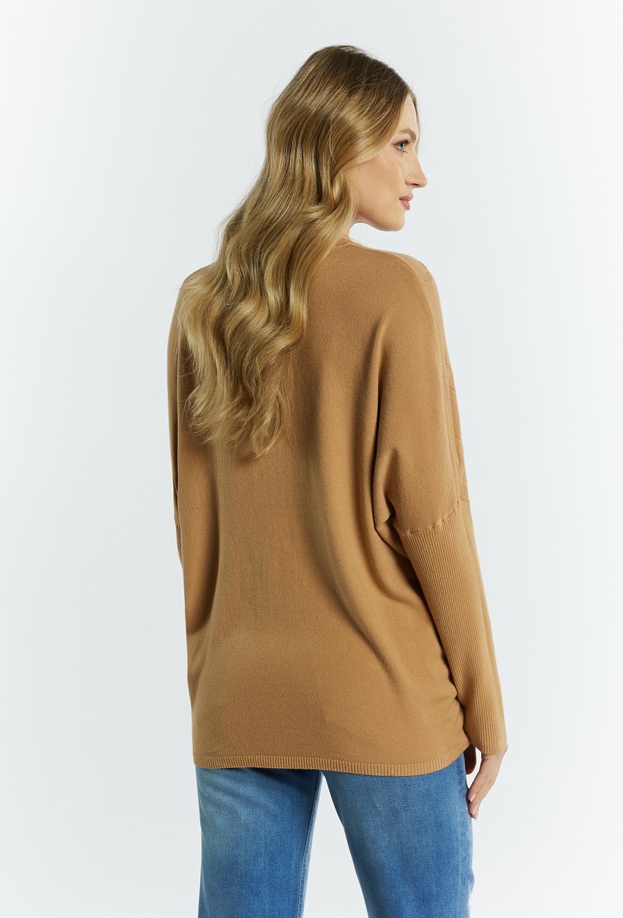 Sweter damski ze splotem