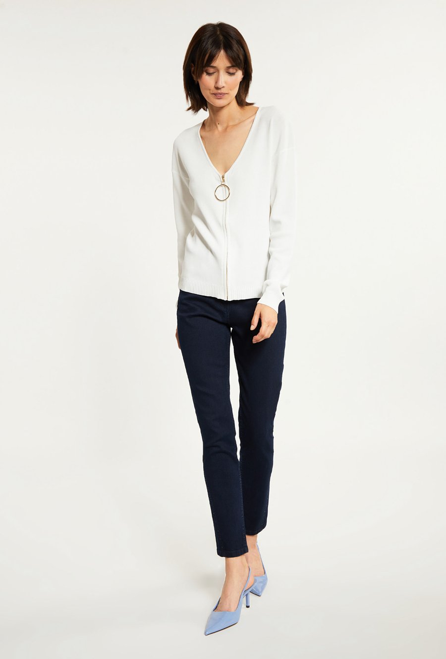 Sweter damski z aplikacją