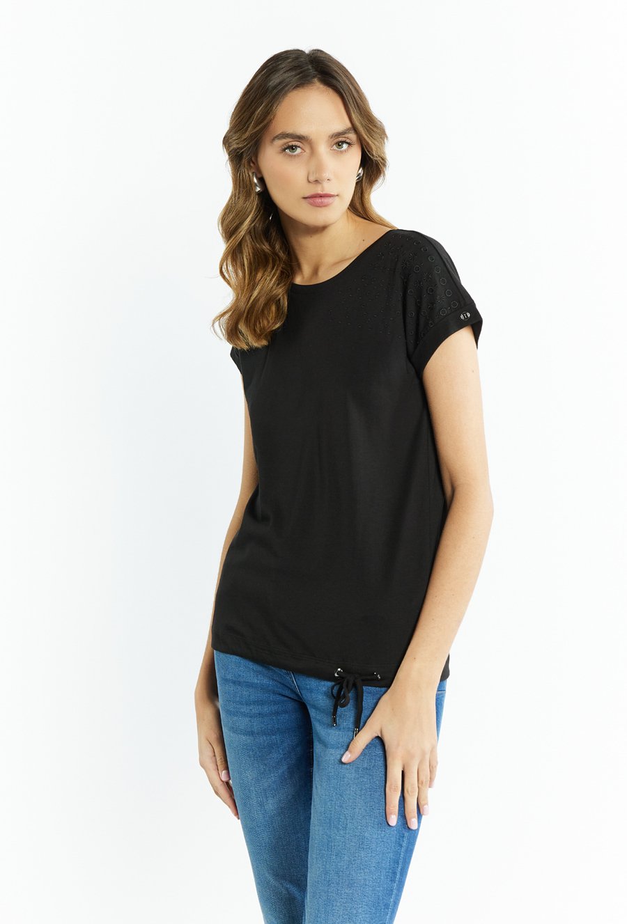 T-shirt damski z kr&oacute;tkim rękawem