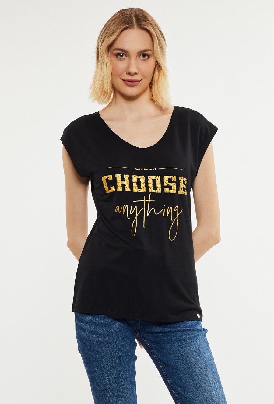 T-shirt damski z wiskozy