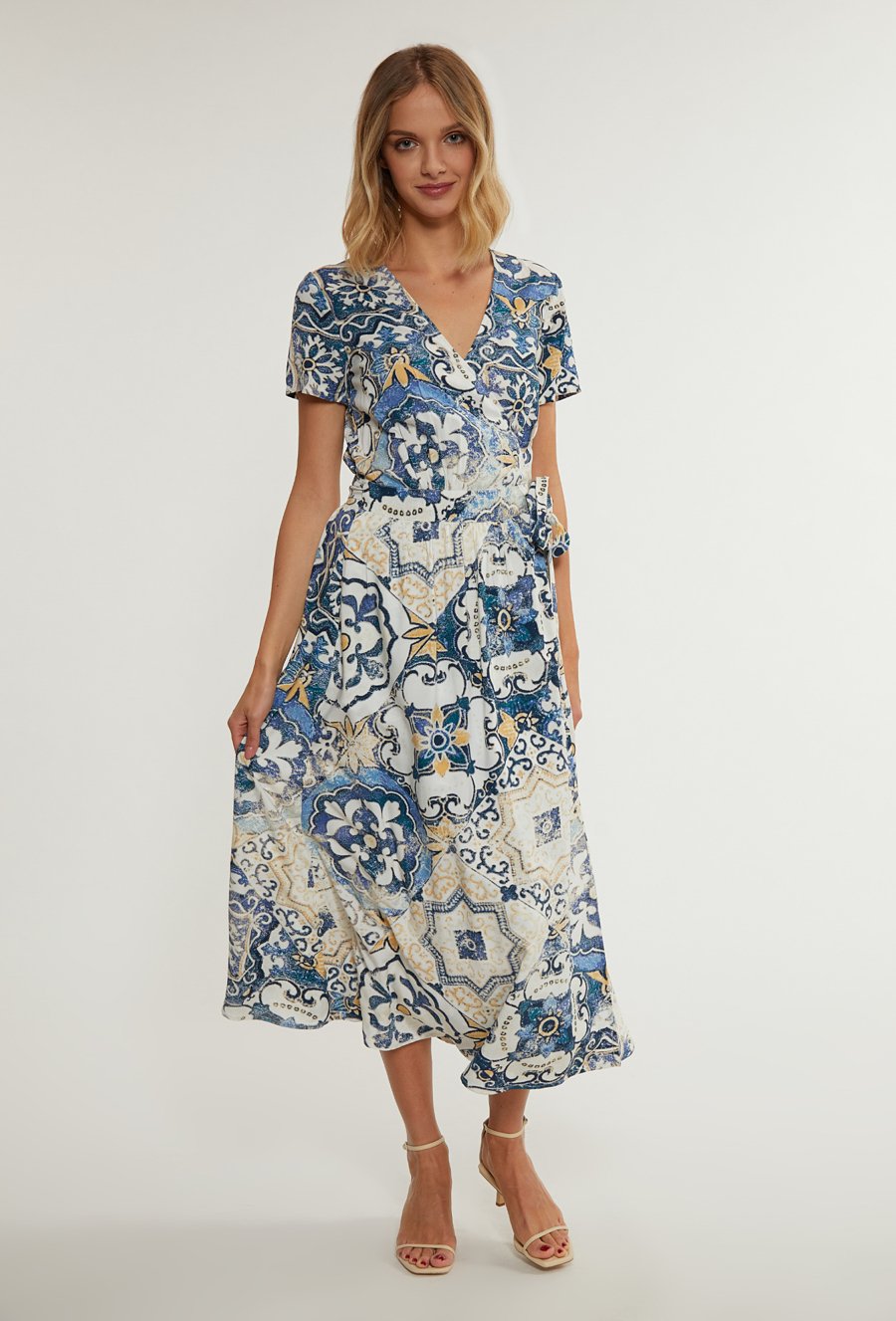 Kopertowa sukienka maxi