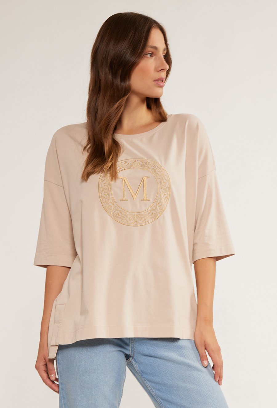 Bawełniany t-shirt z logo