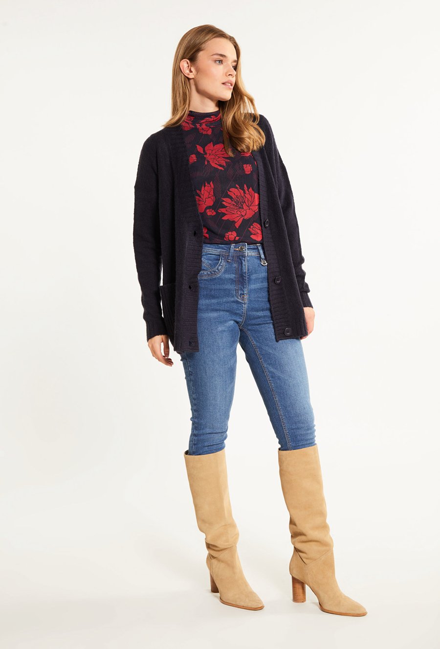 Sweter zapinany na guziki