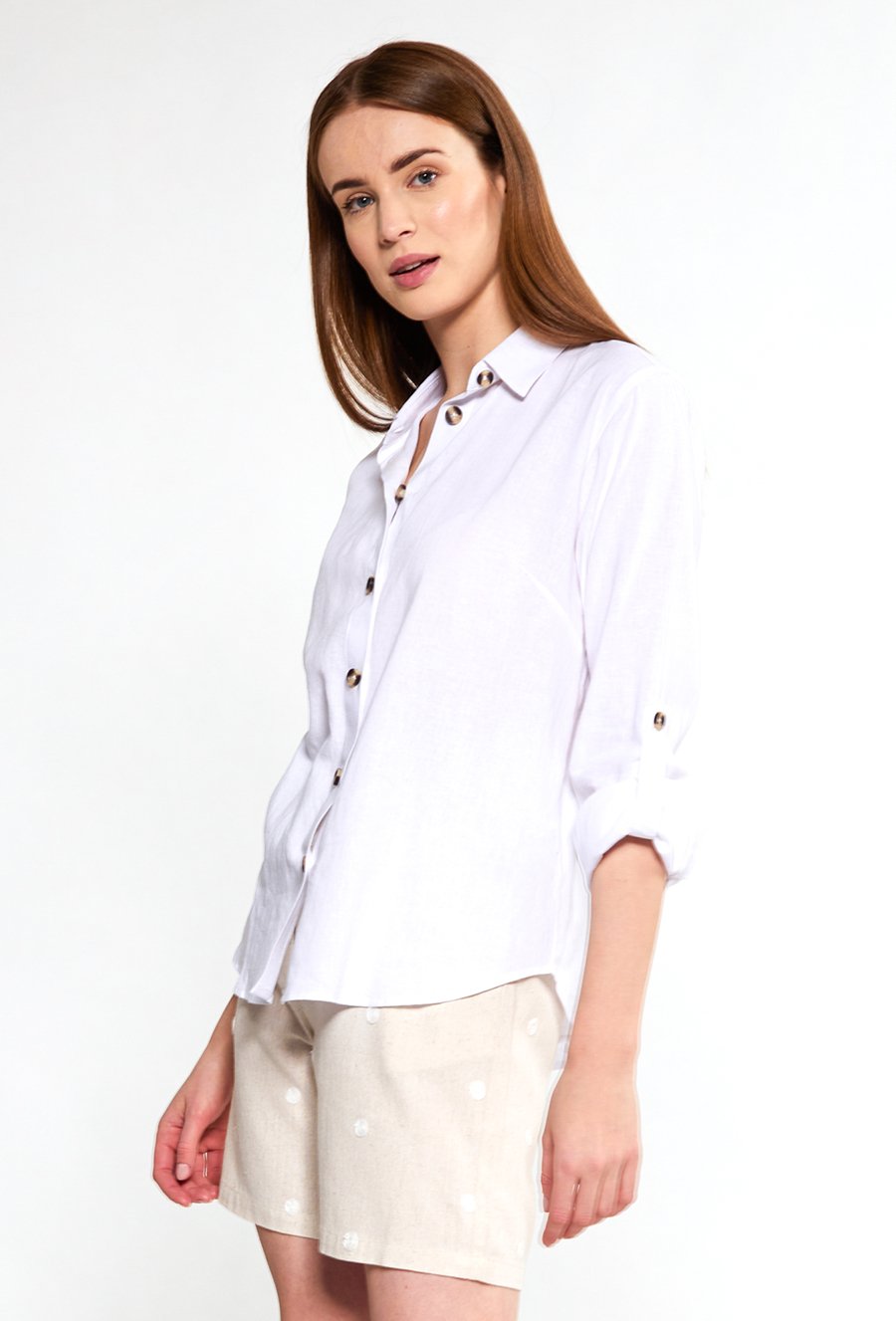 Koszula z lnu oraz wiskozy