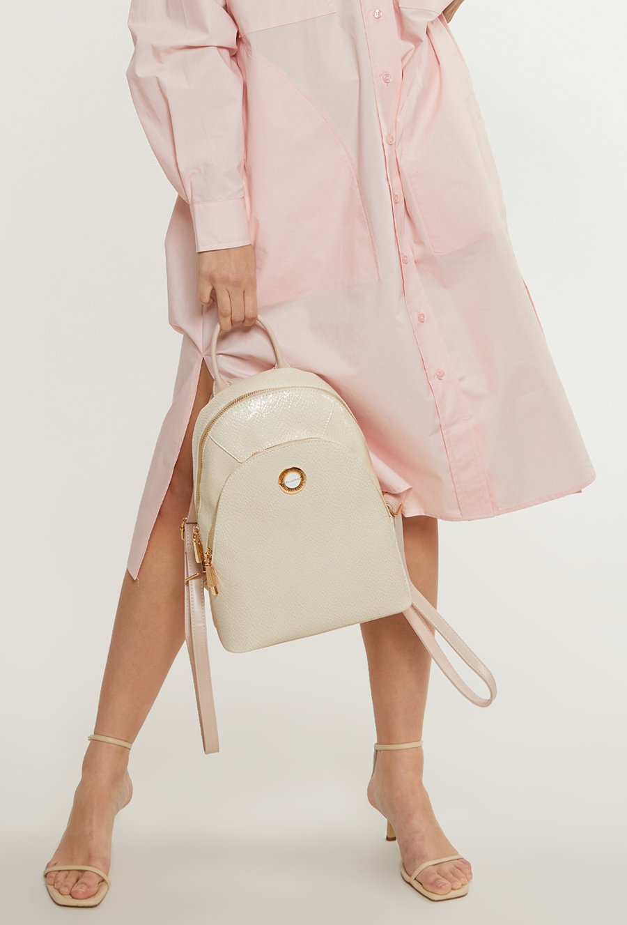 Wzorzysty plecak damski