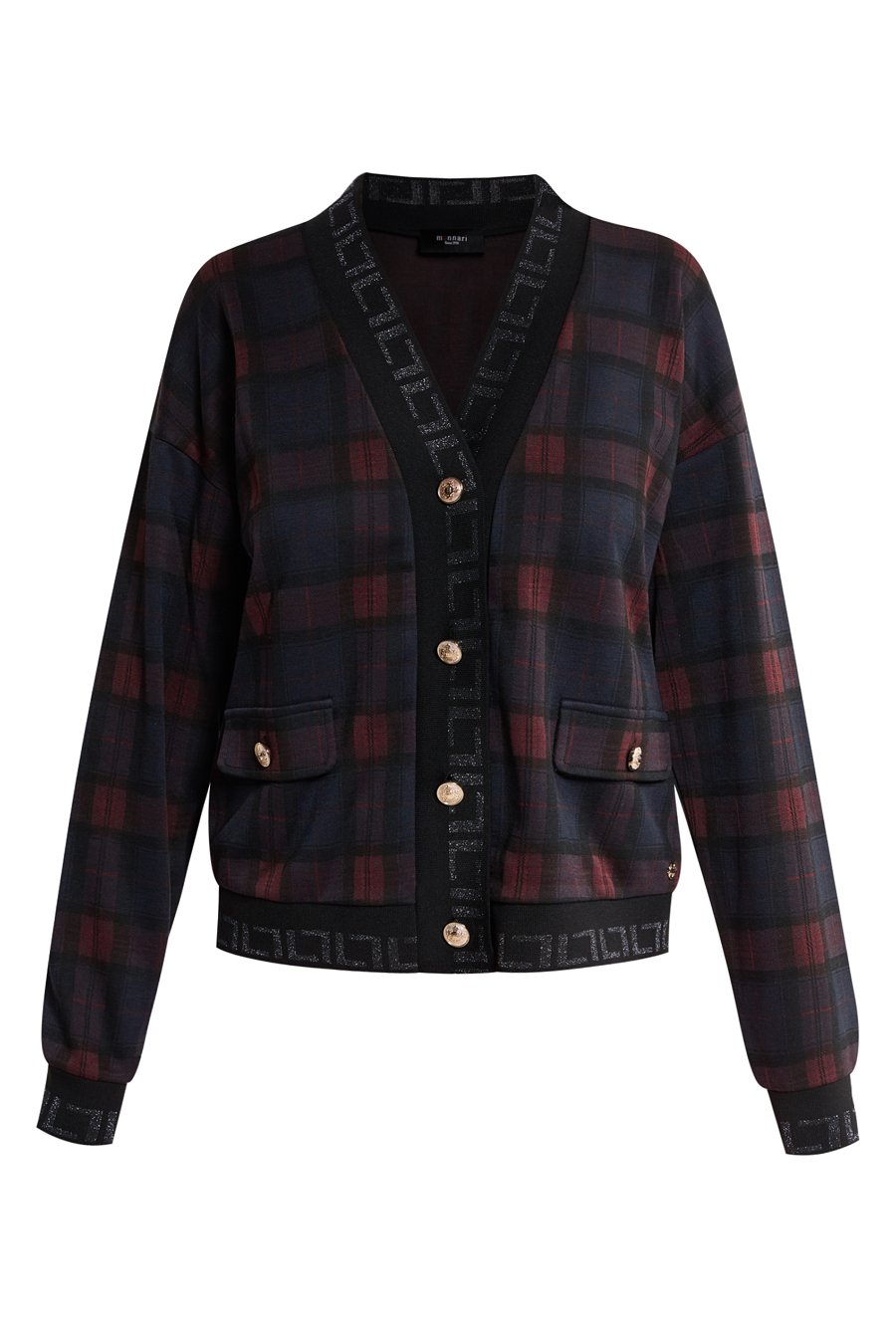 Wzorzysty żakiet damski