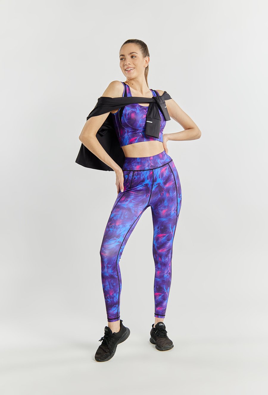 Wzorzyste legginsy damskie