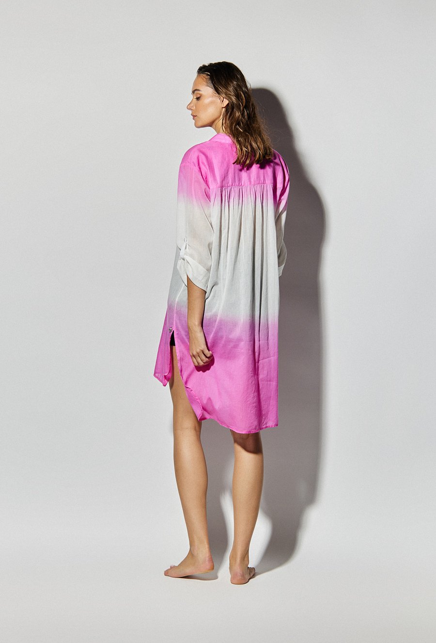 Dwukolorowa narzutka damska