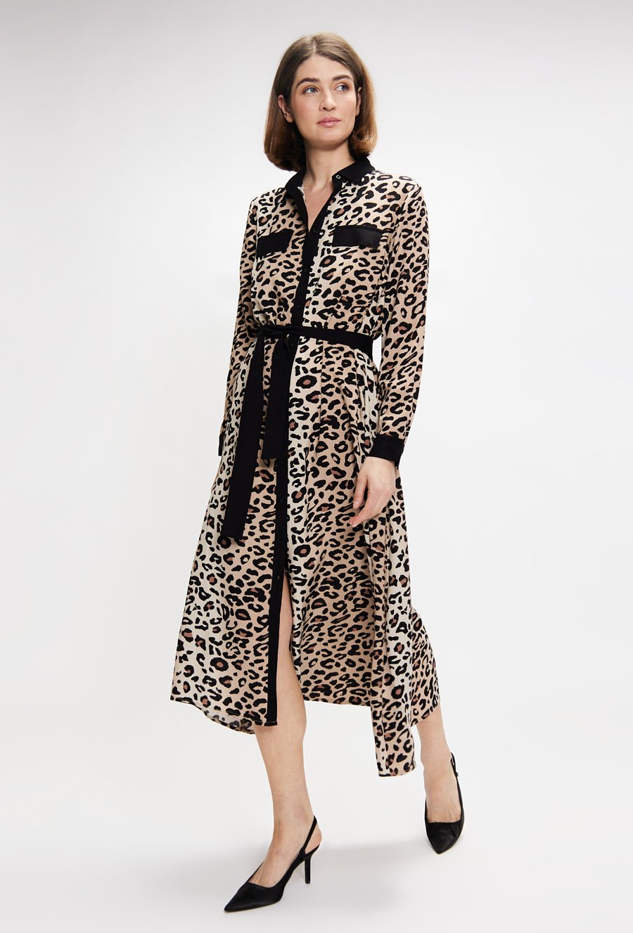 Sukienka damska ze zwierzęcym printem
