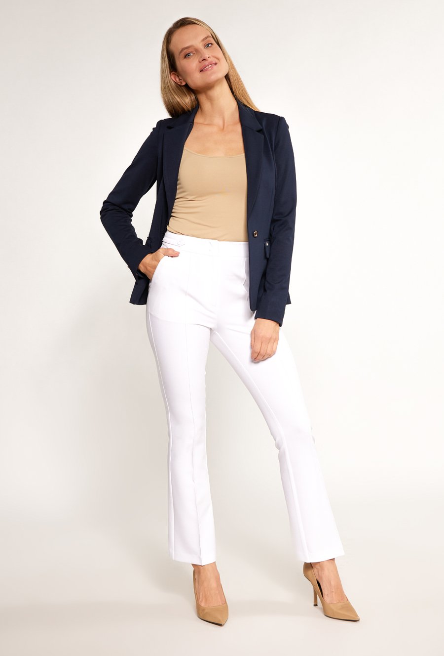 Dzianinowa marynarka damska