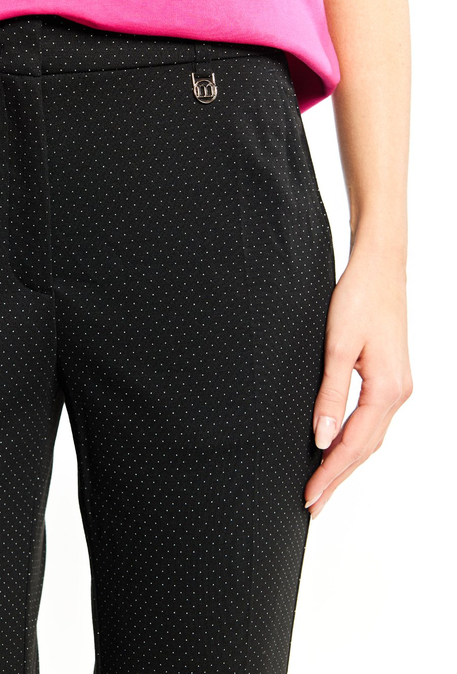 Spodnie damskie w kropki