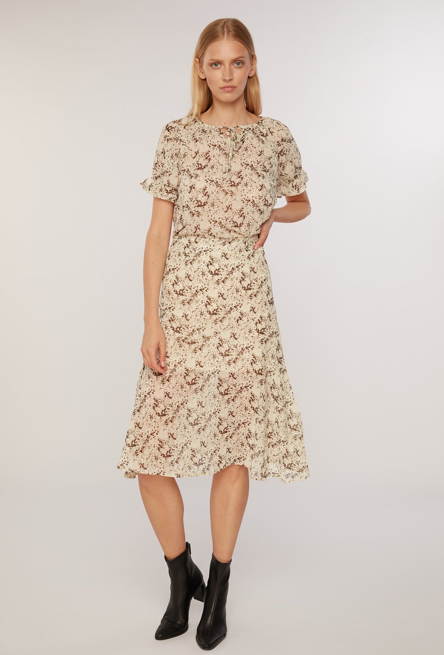 Wzorzysta bluzka damska