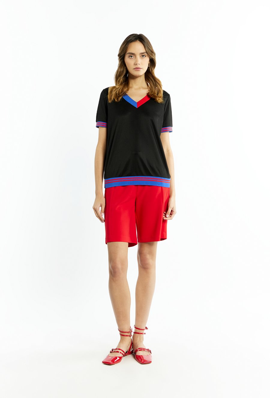 Bluzka damska z kr&oacute;tkim rękawem