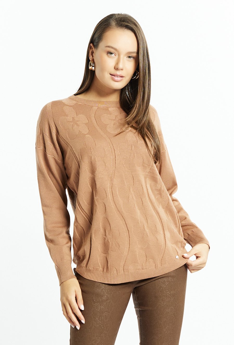 Wiskozowy sweter damski