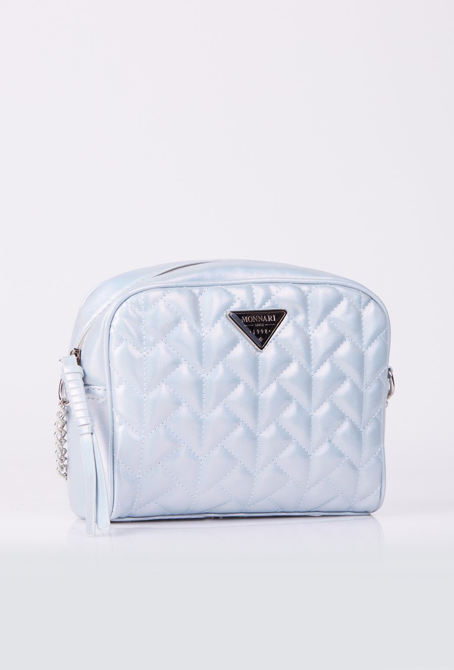 Połyskująca torba z pikowaniem