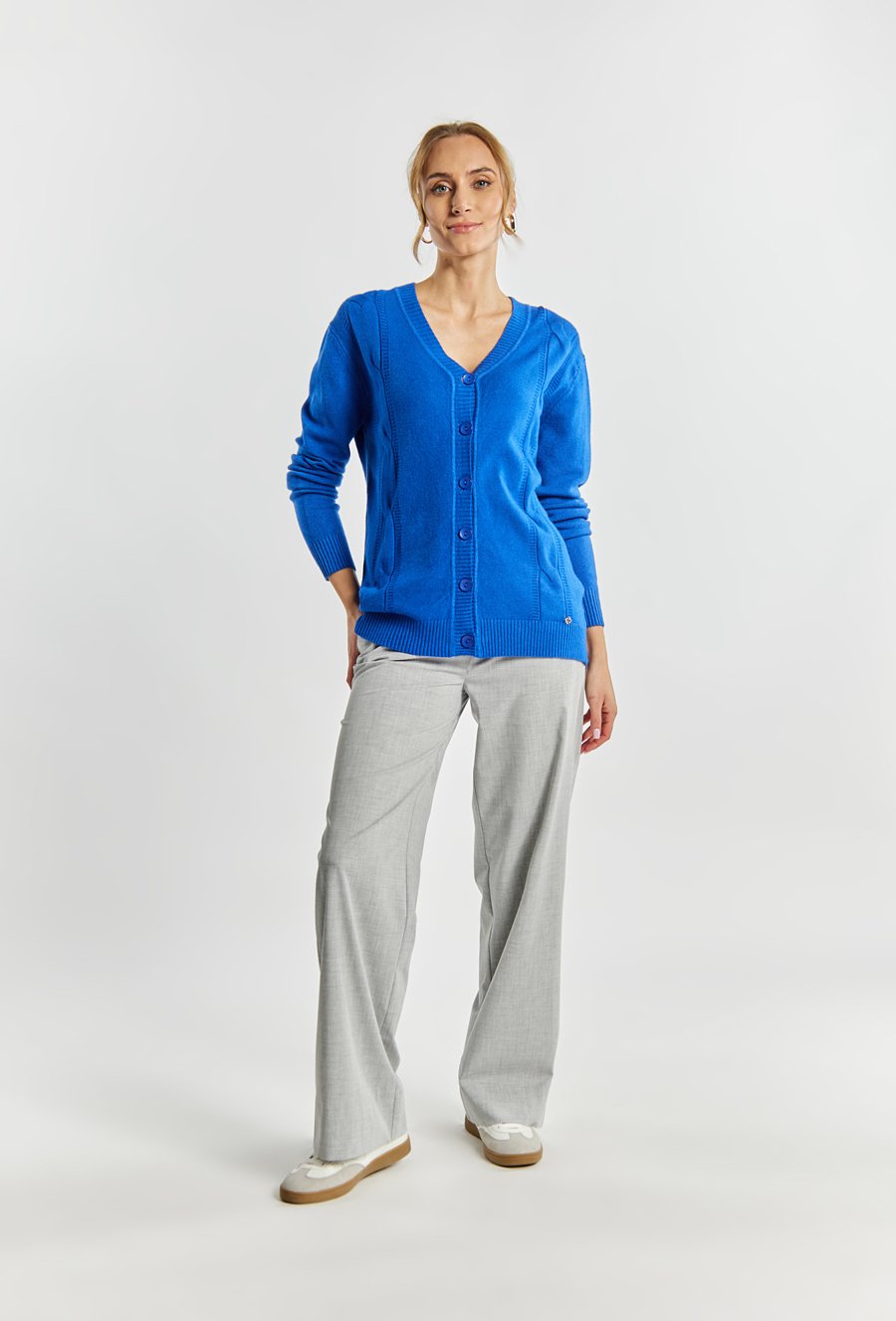 Rozpinany sweter damski