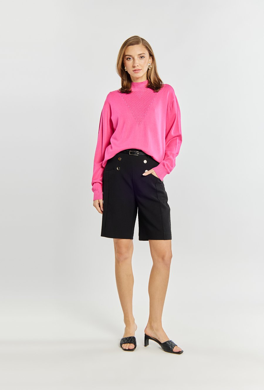 Sweter damski z dżetami