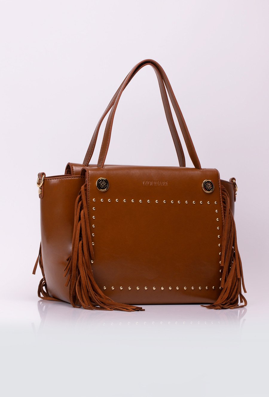 Shopper damski z dżetami