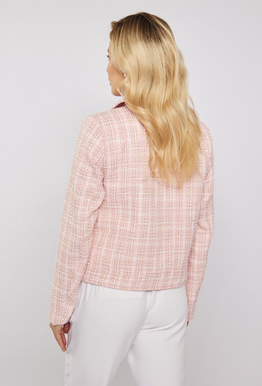 Tweedowa kurtka damska