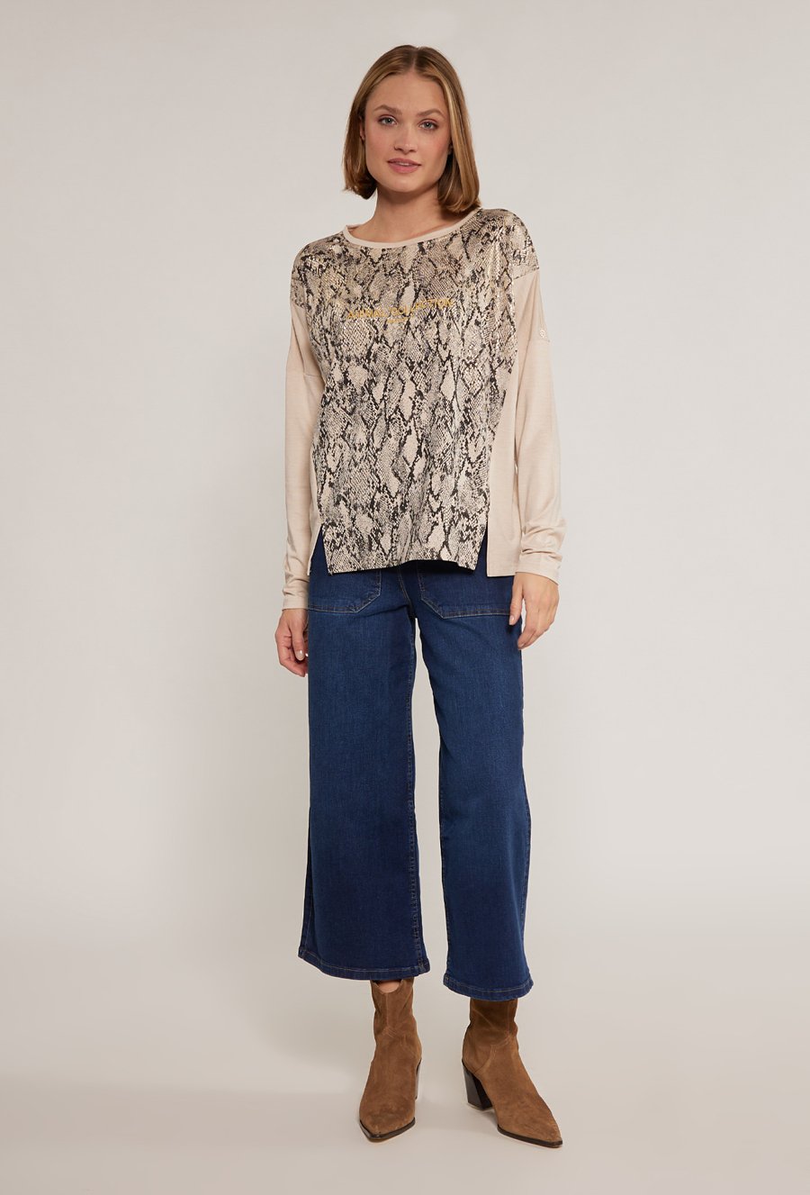 Bluzka z wężowym wzorem