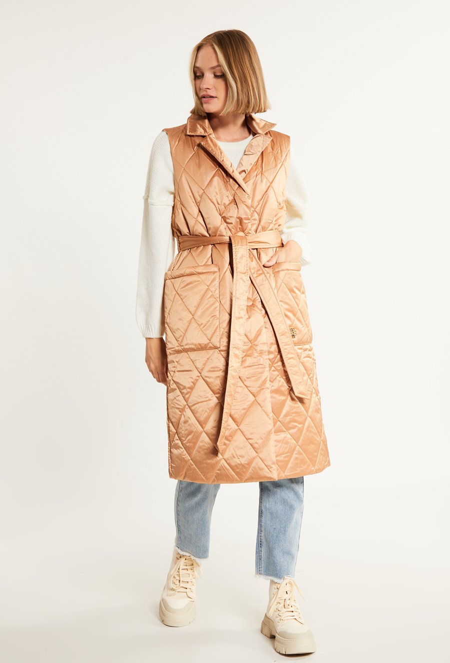 Kamizelka damska z pikowaniem