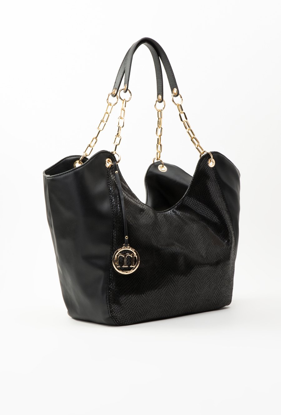 Torba damska typu worek z wzorem