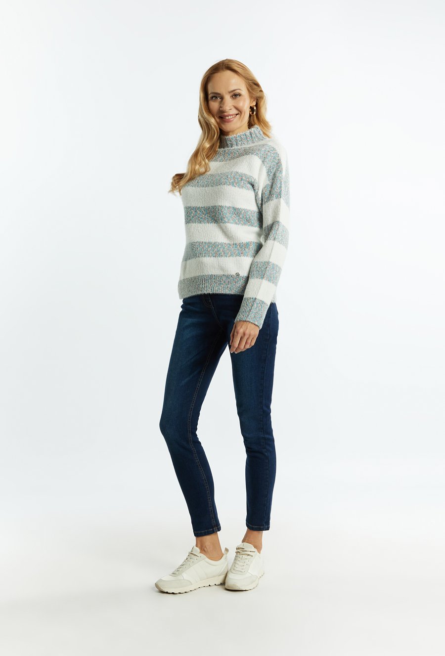 Sweter damski w paski