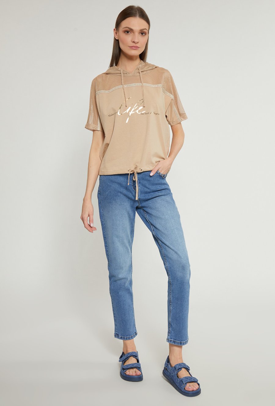 Bluzka damska z kapturem