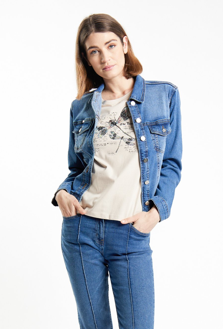 T-shirt damski z wzorem