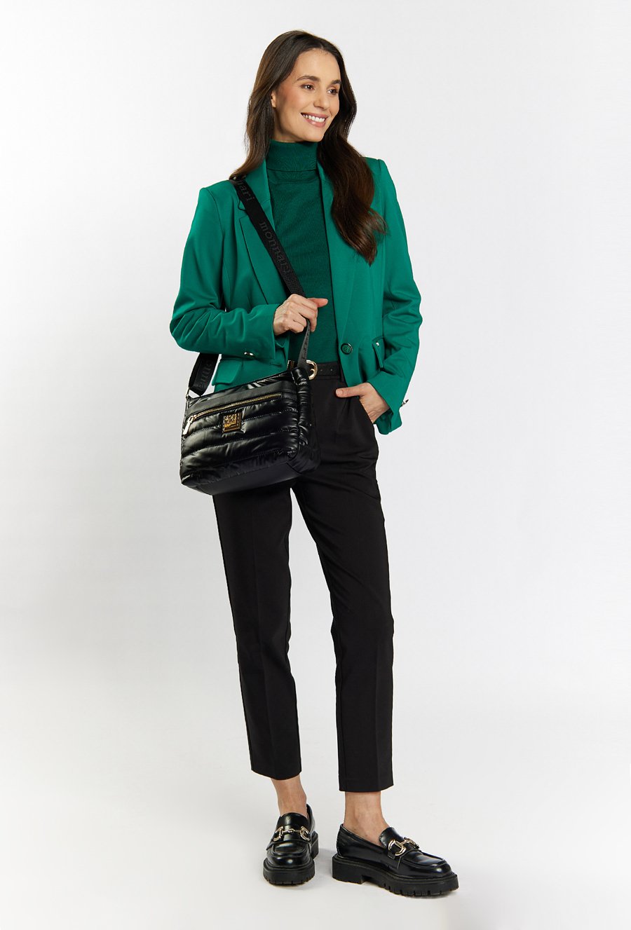 Pikowana torba z kieszonkami