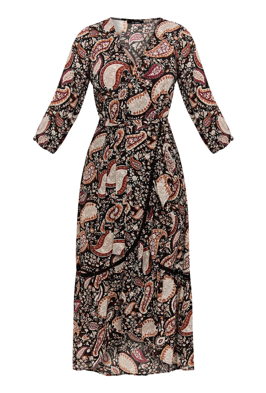 Sukienka o kopertowym fasonie