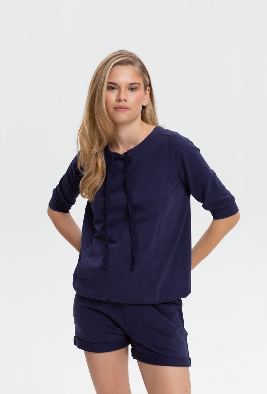 Bawełniana bluza ze ściągaczem