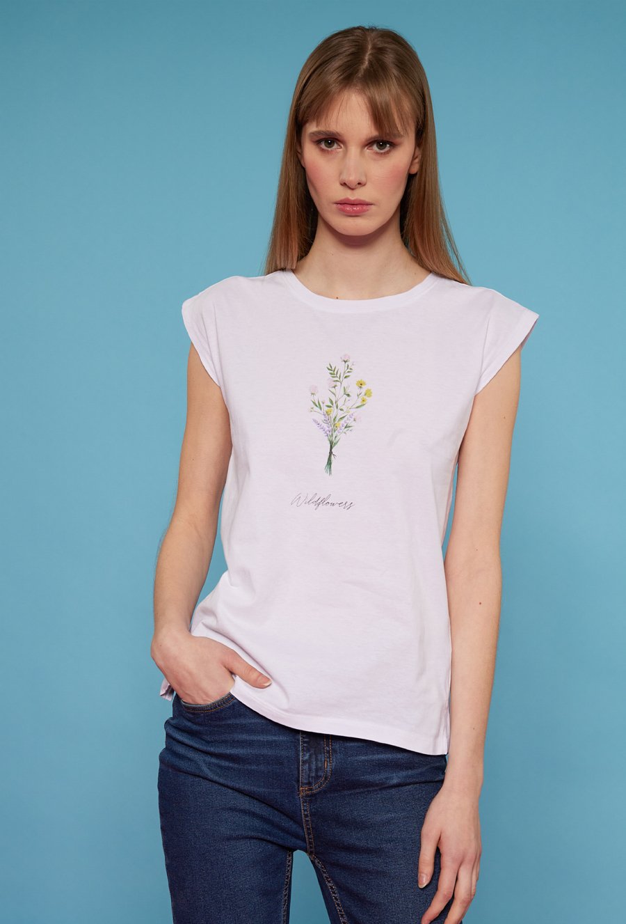 T-shirt damski z nadrukiem