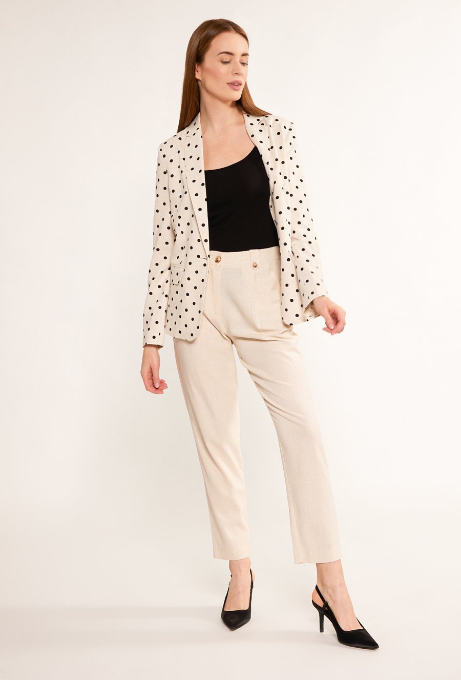 Spodnie z wiskozy oraz lnu