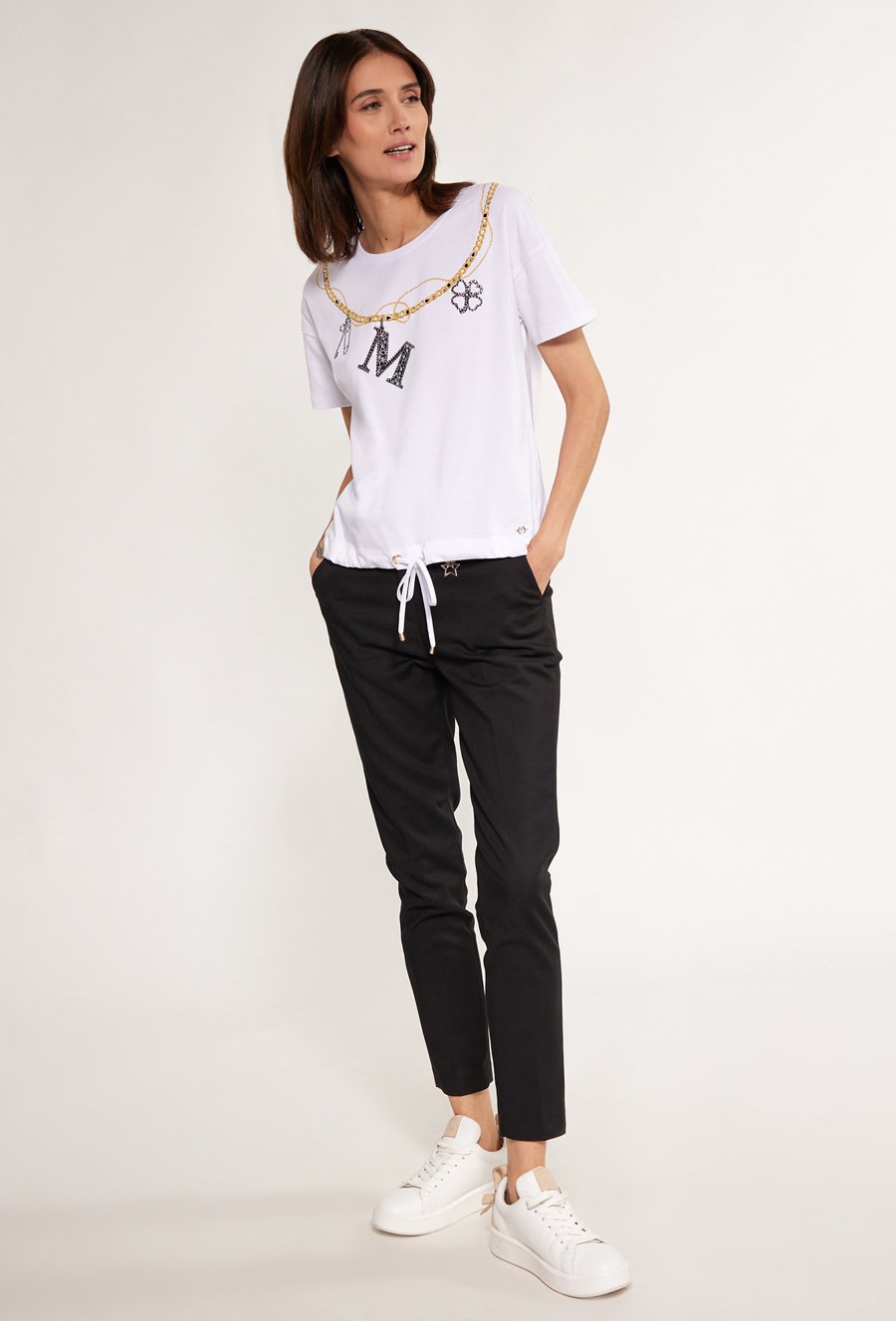 Bawełniany t-shirt z nadrukiem