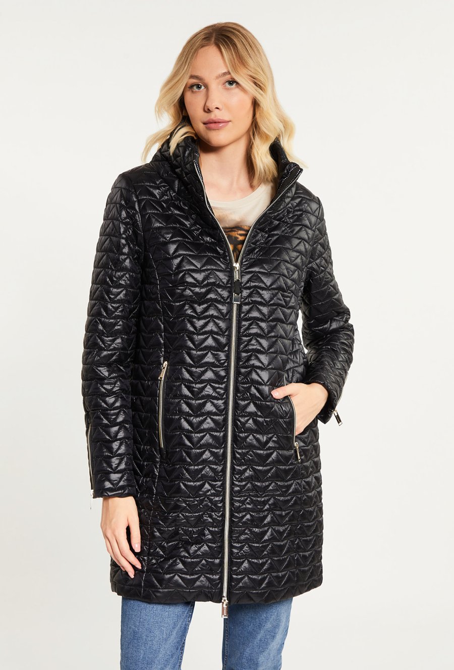 Pikowana kurtka damska