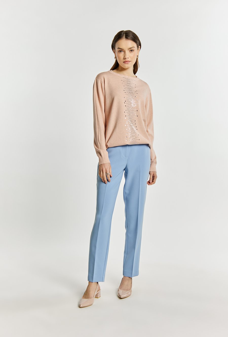 Sweter damski z dżetami