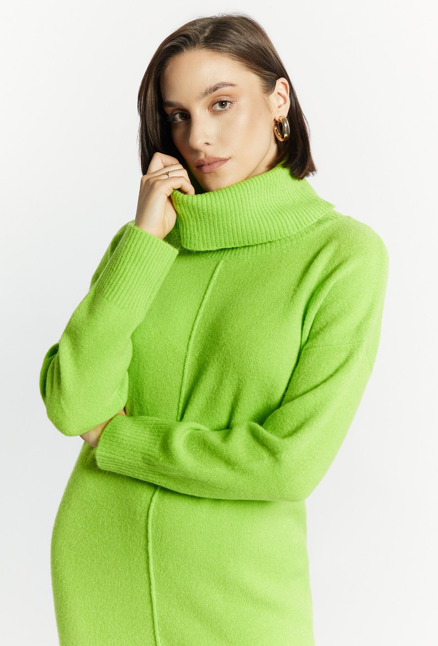 Swetrowa sukienka damska